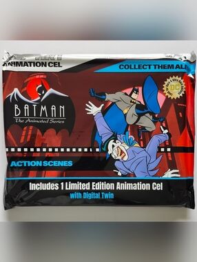 Batman Animated Series Action Scenes Animation Cel Limited Sealed Art